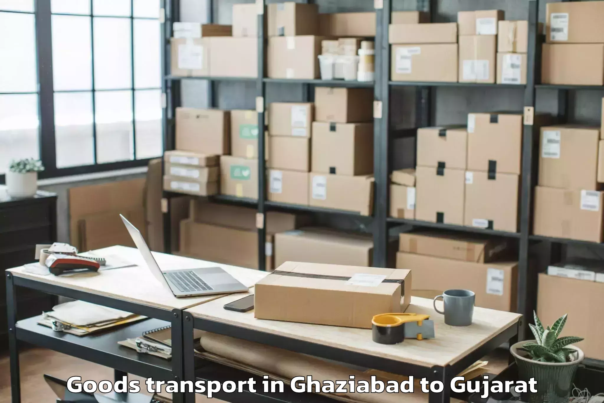 Efficient Ghaziabad to Lodhika Goods Transport